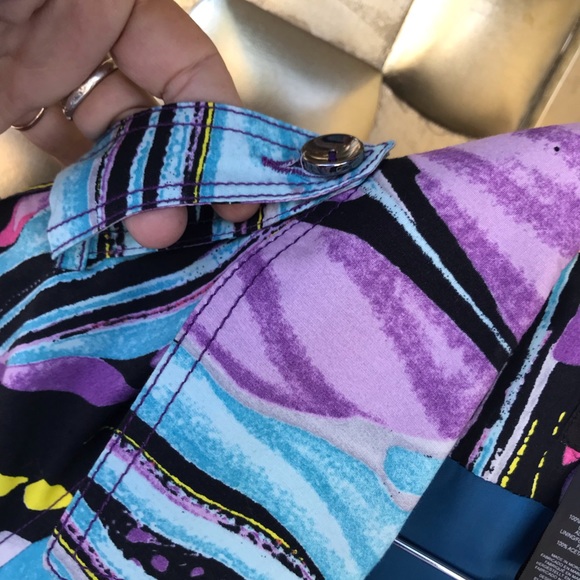 CUSTO Barcelona,  butterfly wing print trench coat, size 44 equals 12 - Picture 8 of 16